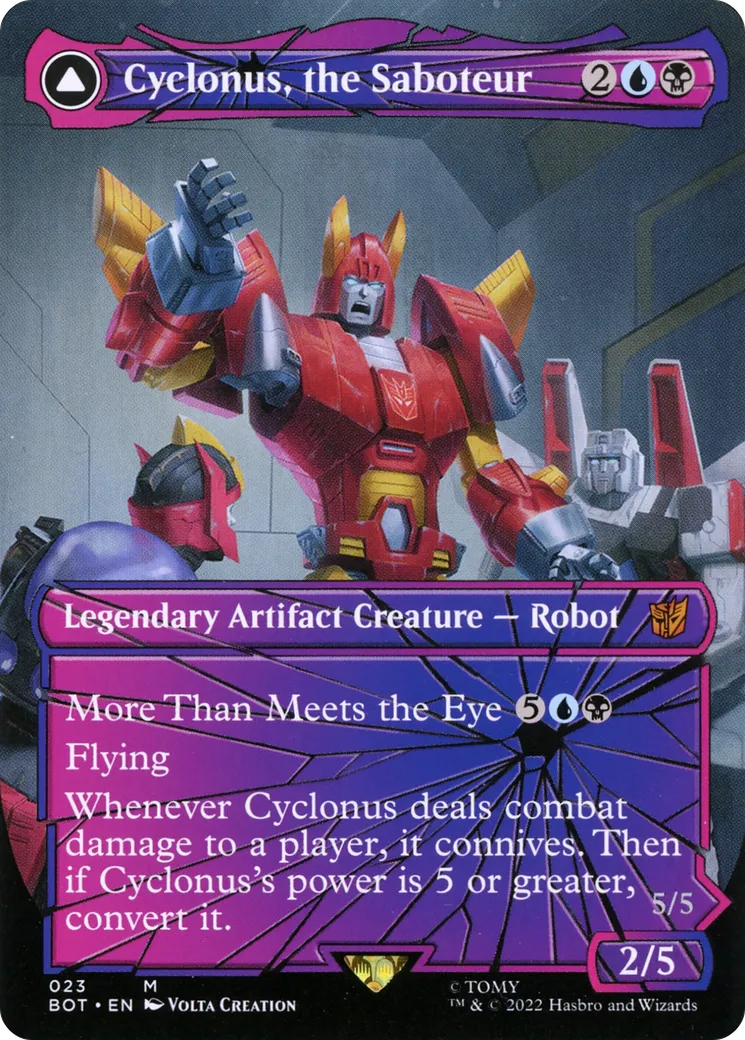 Cyclonus, the Saboteur // Cyclonus, Cybertronian Fighter — Transformers — Magic: The Gathering