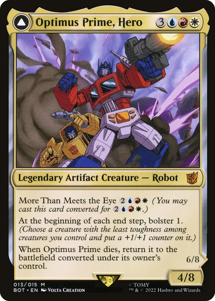 Optimus Prime, Hero // Optimus Prime, Autobot Leader — Transformers — Magic: The Gathering