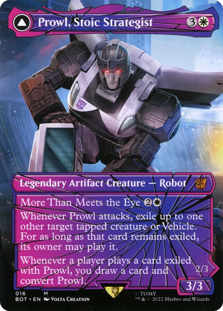 Prowl, Stoic Strategist // Prowl, Pursuit Vehicle from Transformers - Magic: The Gathering