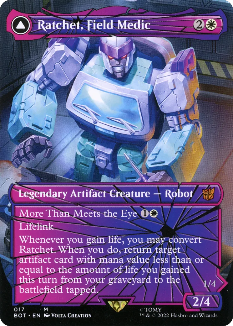 Ratchet, Field Medic // Ratchet, Rescue Racer — Transformers — Magic: The Gathering