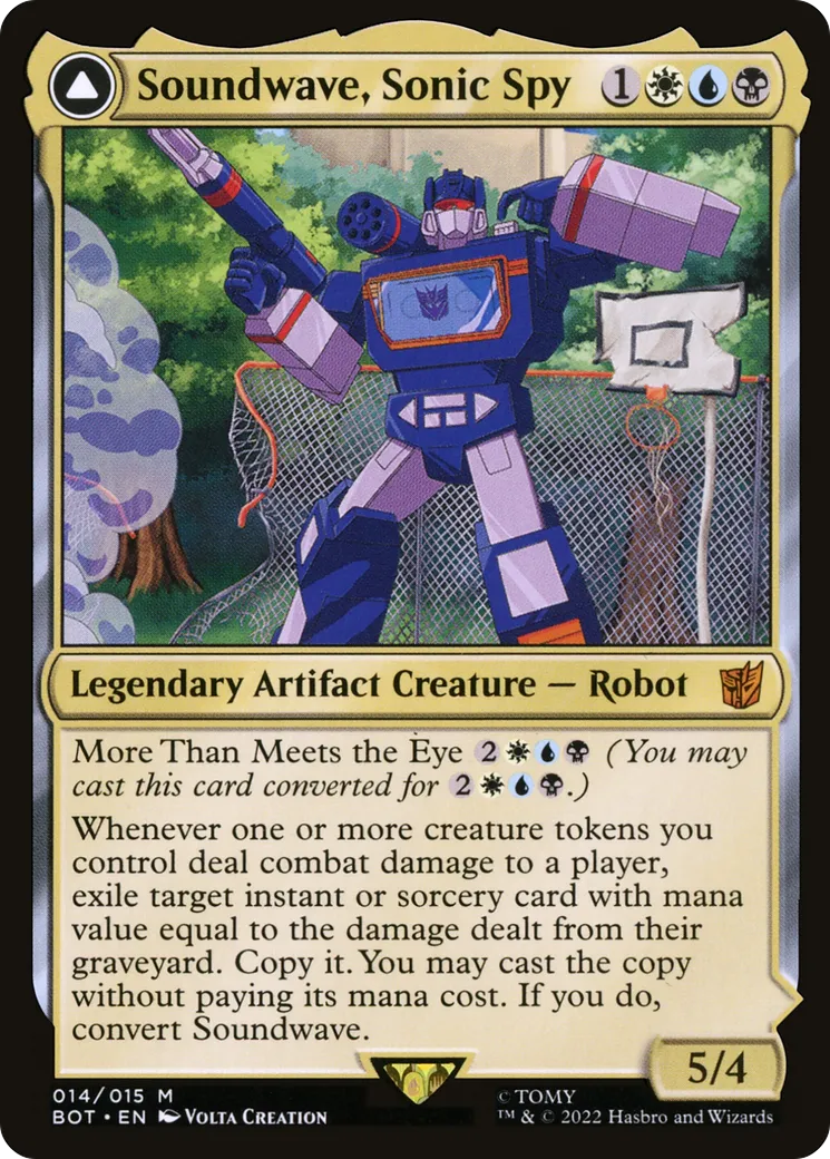 Soundwave, Sonic Spy // Soundwave, Superior Captain — Transformers — Magic: The Gathering