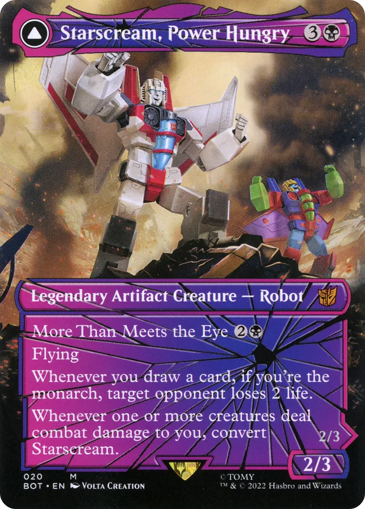 Starscream, Power Hungry // Starscream, Seeker Leader — Transformers — Magic: The Gathering