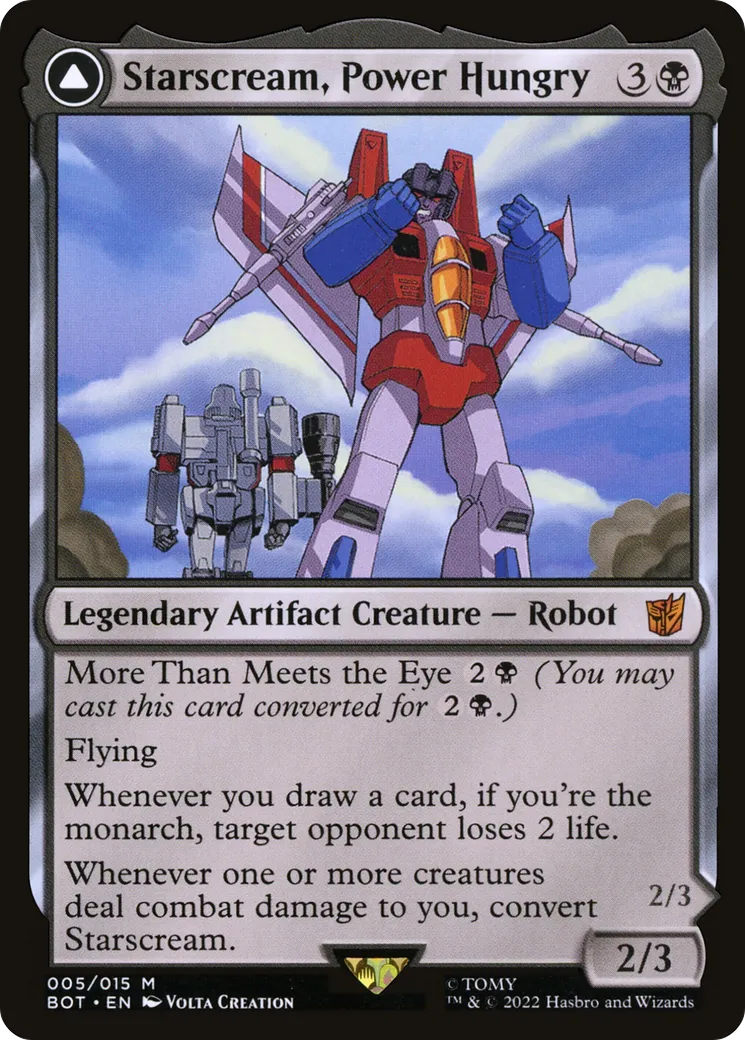 Starscream, Power Hungry // Starscream, Seeker Leader — Transformers — Magic: The Gathering