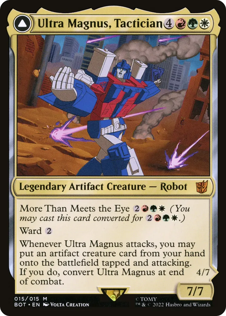 Ultra Magnus, Tactician // Ultra Magnus, Armored Carrier — Transformers — Magic: The Gathering