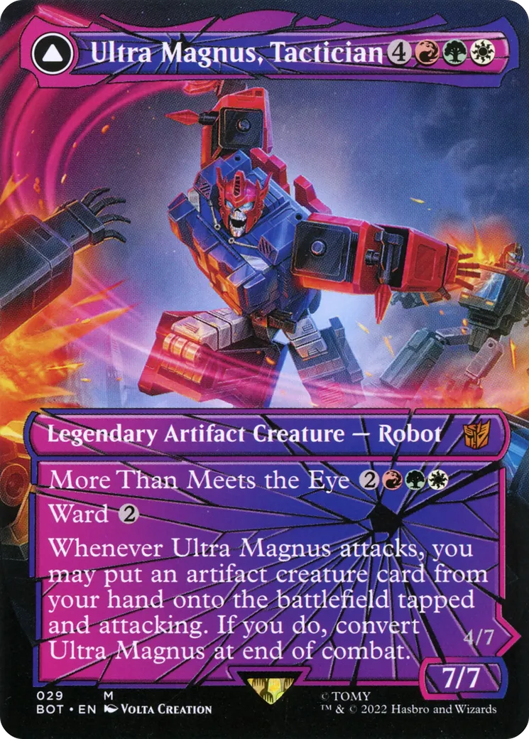 Ultra Magnus, Tactician // Ultra Magnus, Armored Carrier — Transformers — Magic: The Gathering