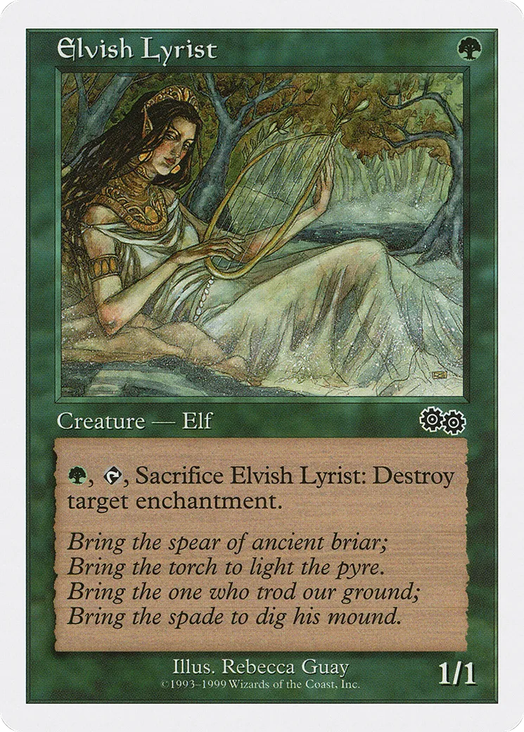 Elvish Lyrist — Battle Royale Box Set — Magic: The Gathering