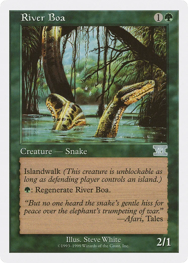 Boa des rivières — Battle Royale Box Set — Magic: The Gathering