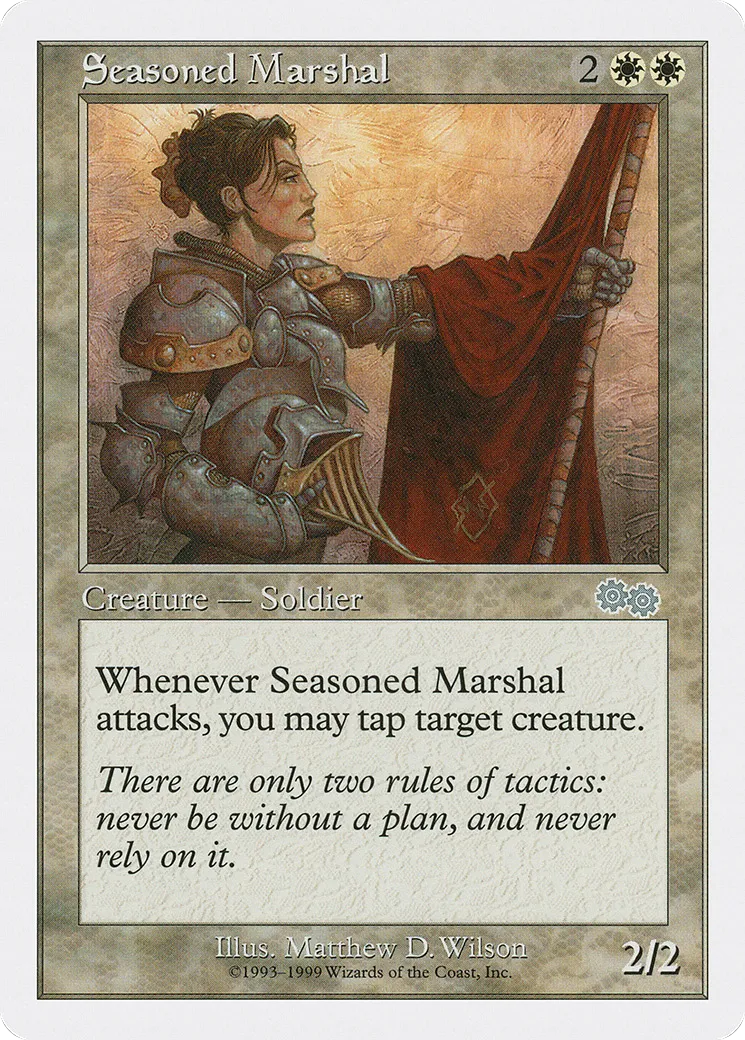 Seasoned Marshal from Battle Royale Box Set - Magic: The Gathering