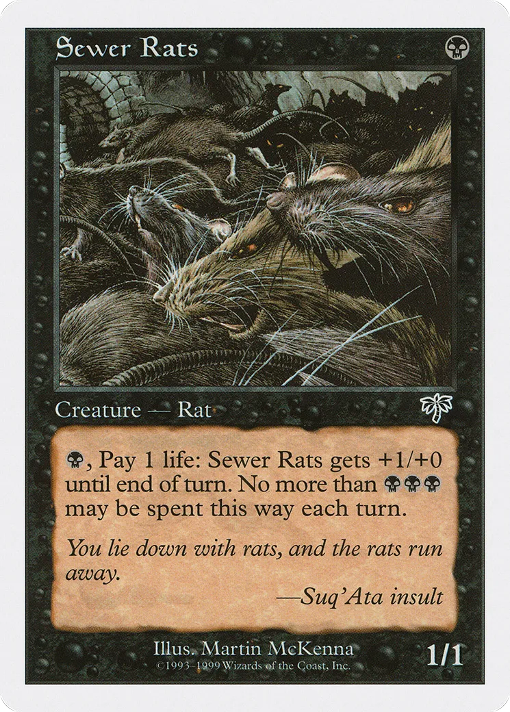 Sewer Rats — Battle Royale Box Set — Magic: The Gathering