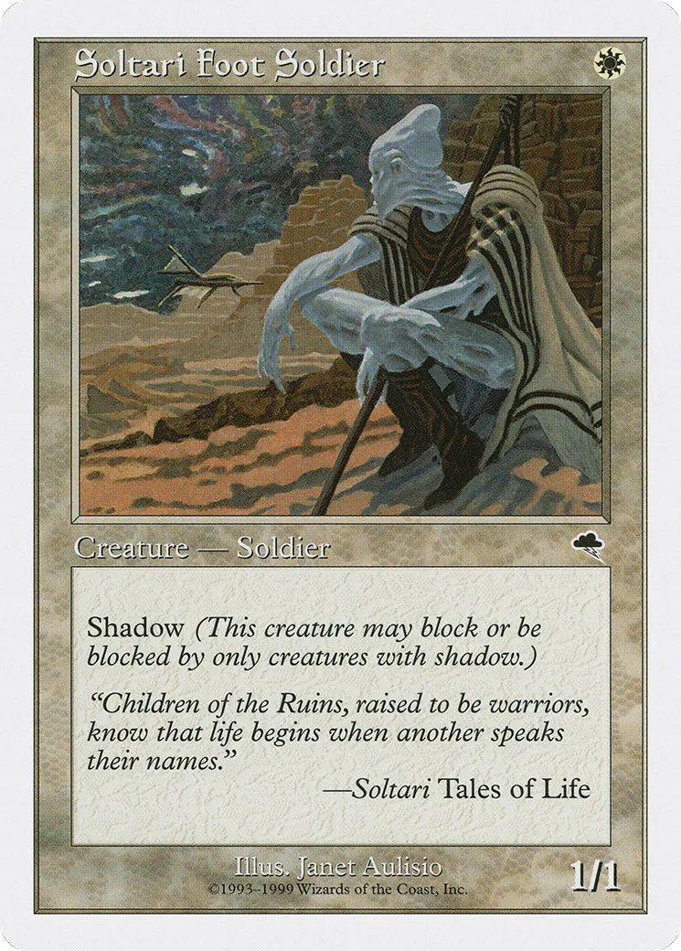Soltari Foot Soldier — Battle Royale Box Set — Magic: The Gathering