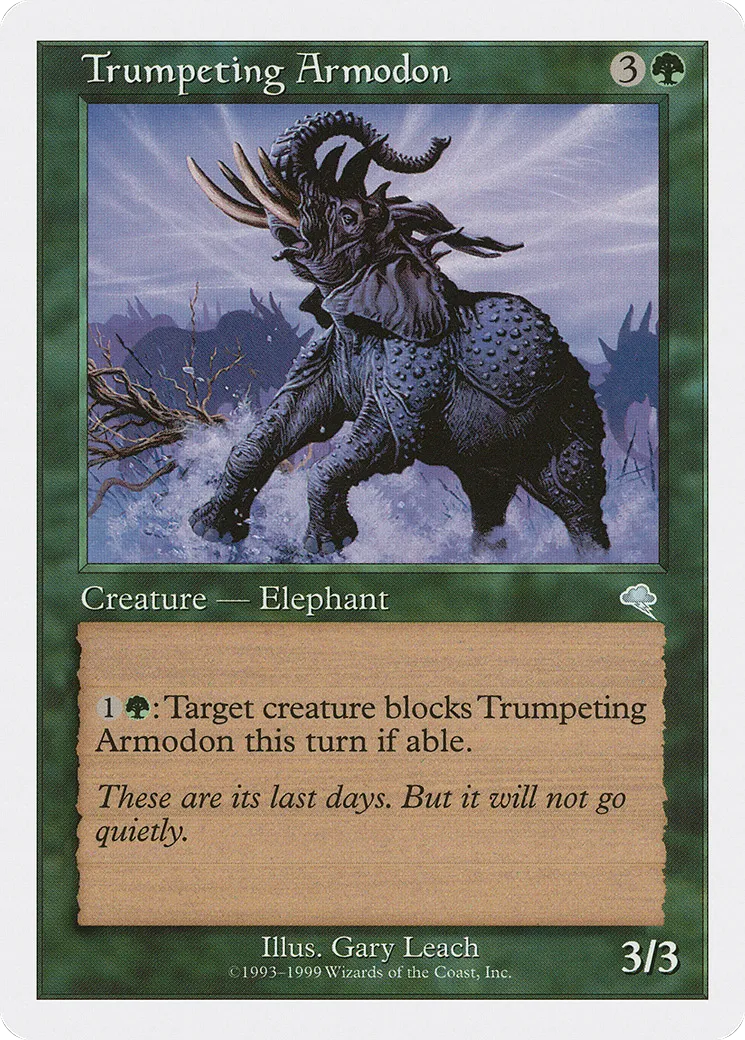 Trumpeting Armodon — Battle Royale Box Set — Magic: The Gathering