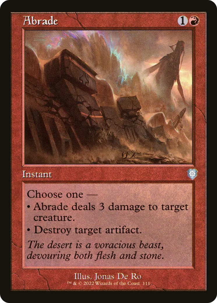 Abrade — The Brothers' War Commander — Magic: The Gathering