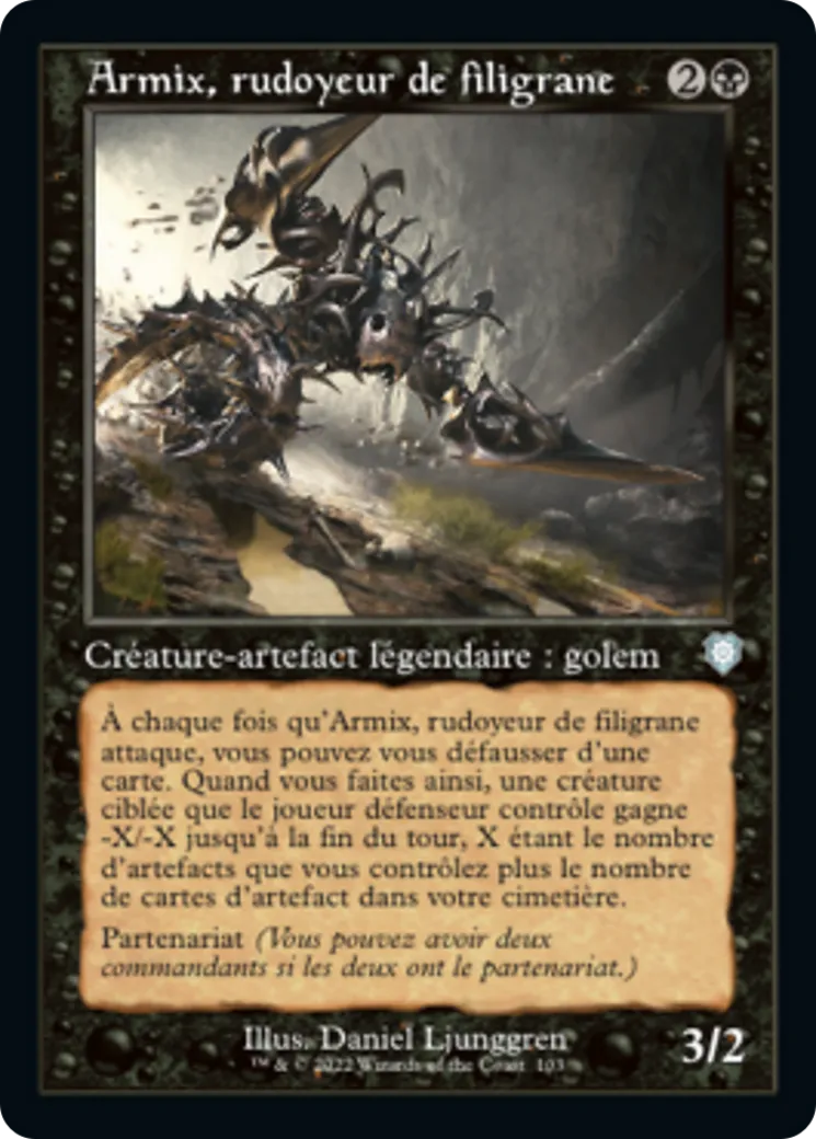 Armix, rudoyeur de filigrane — The Brothers' War Commander — Magic: The Gathering