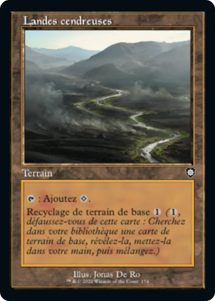 Landes cendreuses — The Brothers' War Commander — Magic: The Gathering