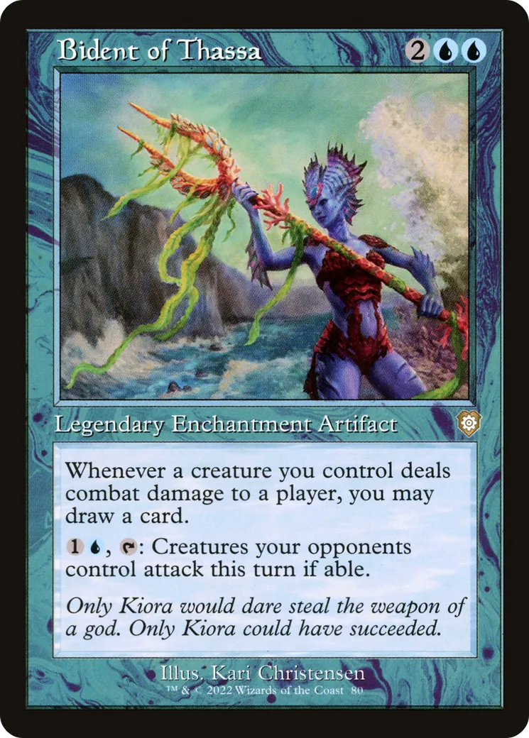 Bident of Thassa — The Brothers' War Commander — Magic: The Gathering