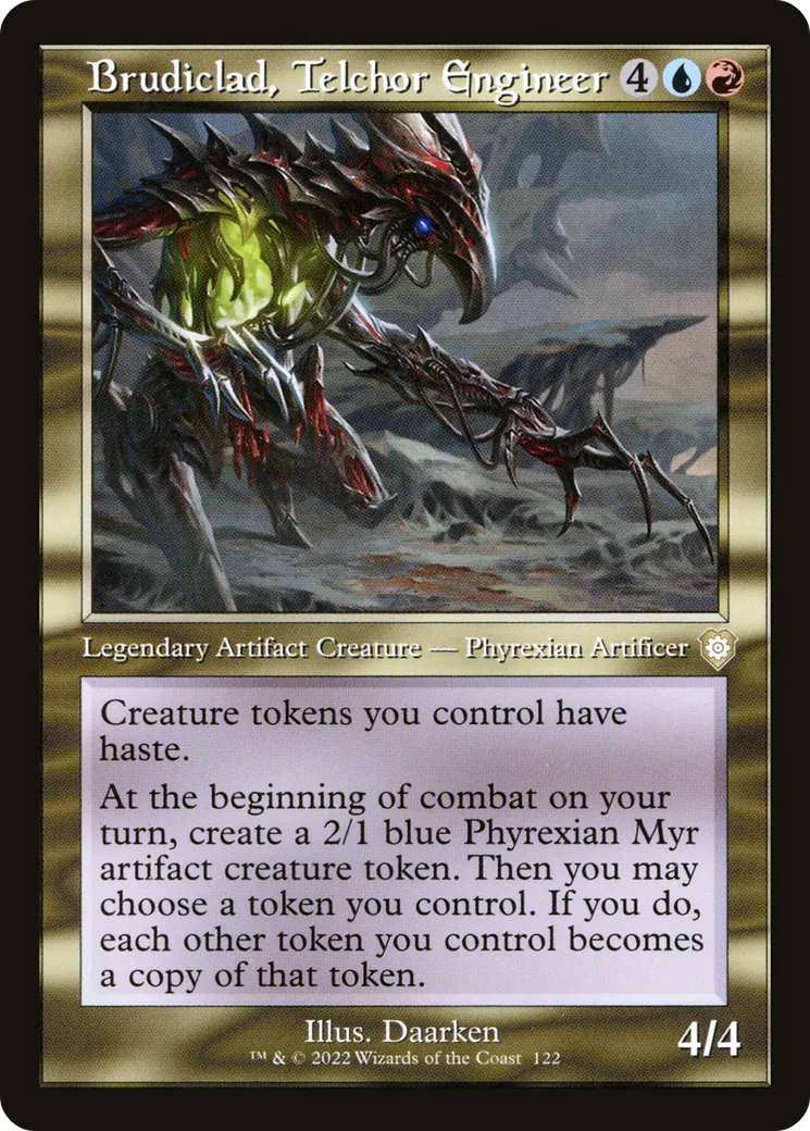 Brudiclad, Telchor Engineer — The Brothers' War Commander — Magic: The Gathering