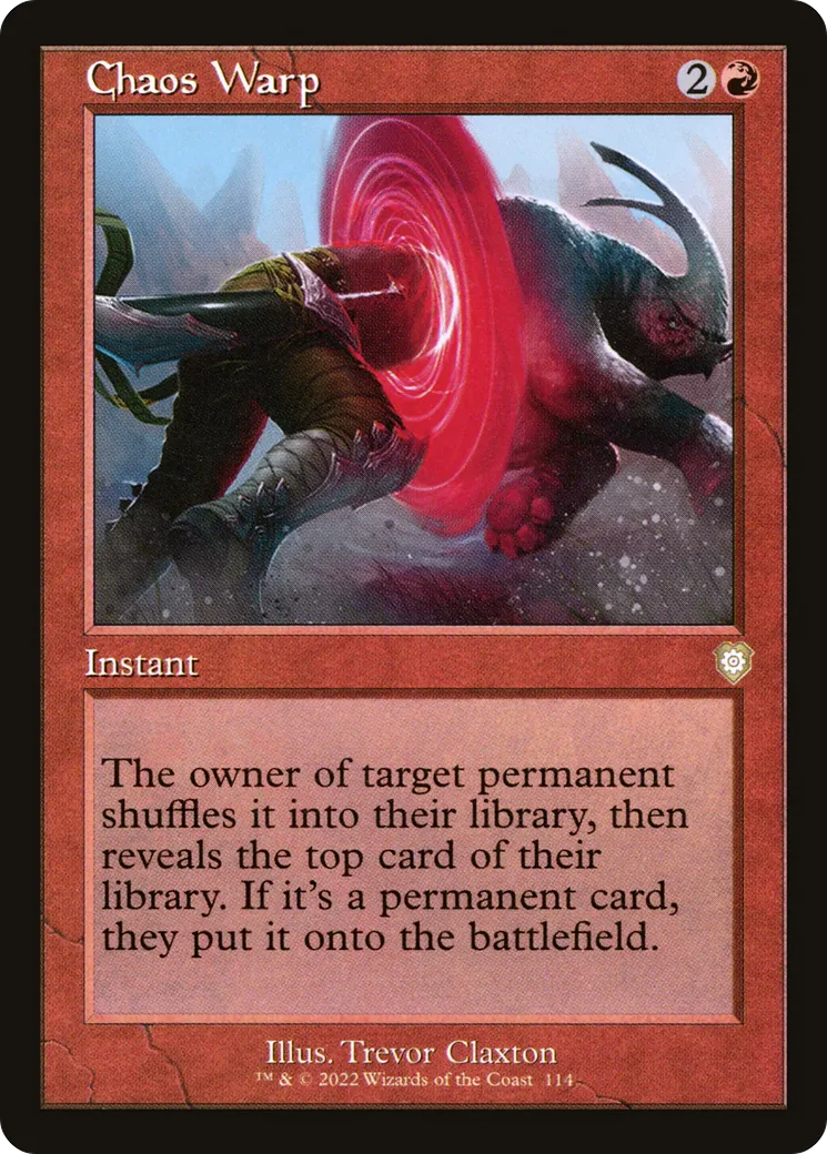 Chaos Warp — The Brothers' War Commander — Magic: The Gathering