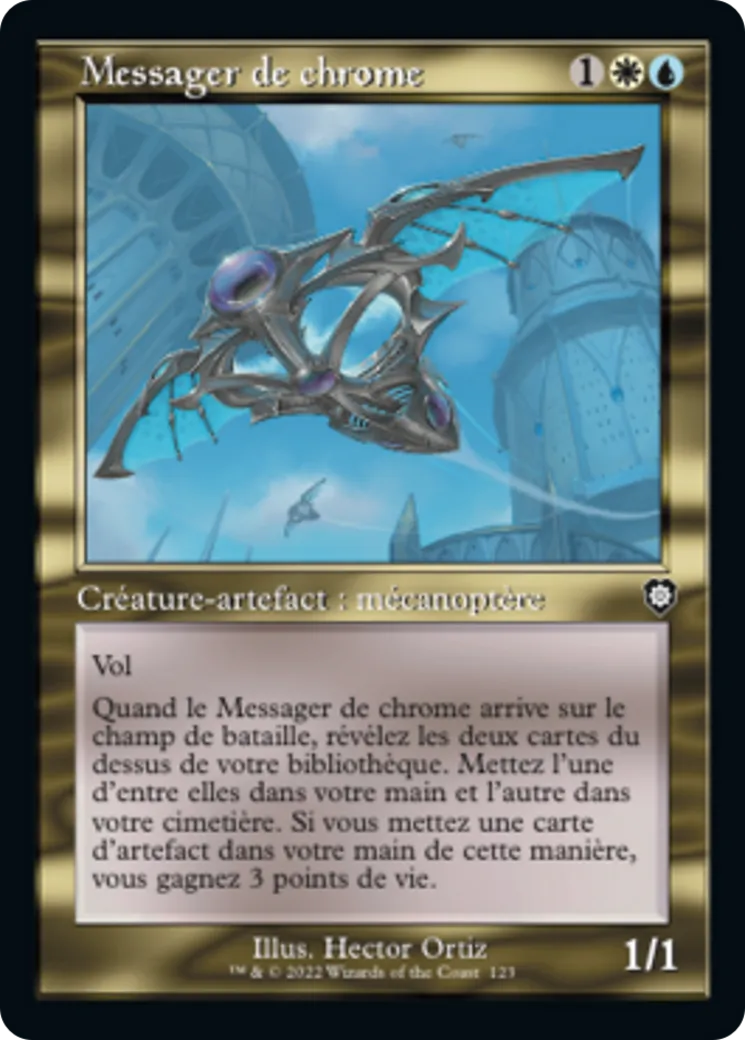 Messager de chrome — The Brothers' War Commander — Magic: The Gathering