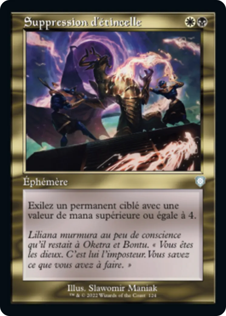 Suppression d'étincelle — The Brothers' War Commander — Magic: The Gathering