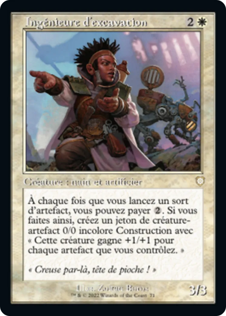 Ingénieure d'excavation — The Brothers' War Commander — Magic: The Gathering