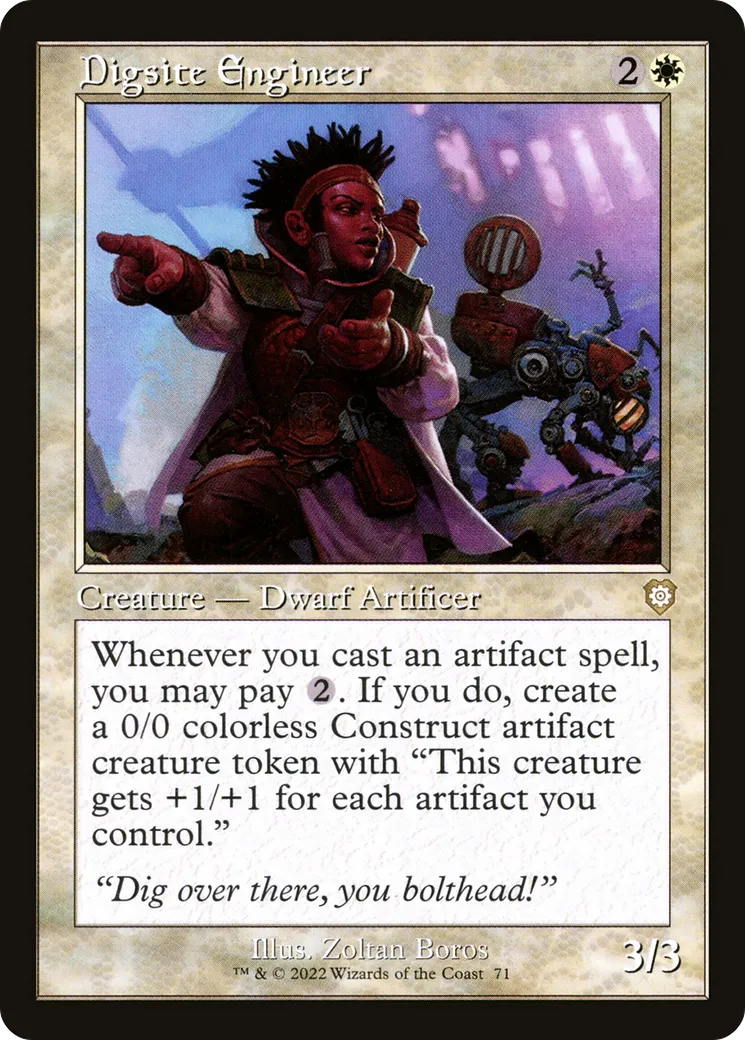 Digsite Engineer — The Brothers' War Commander — Magic: The Gathering