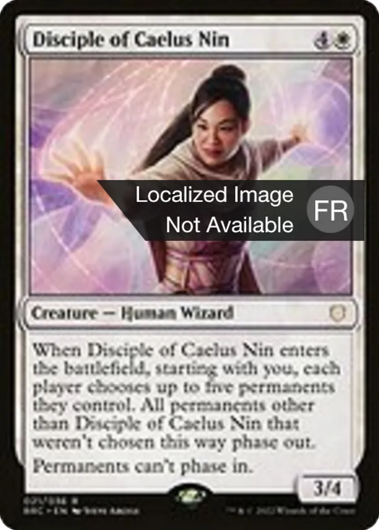 Disciple de Caelus Nin — The Brothers' War Commander — Magic: The Gathering