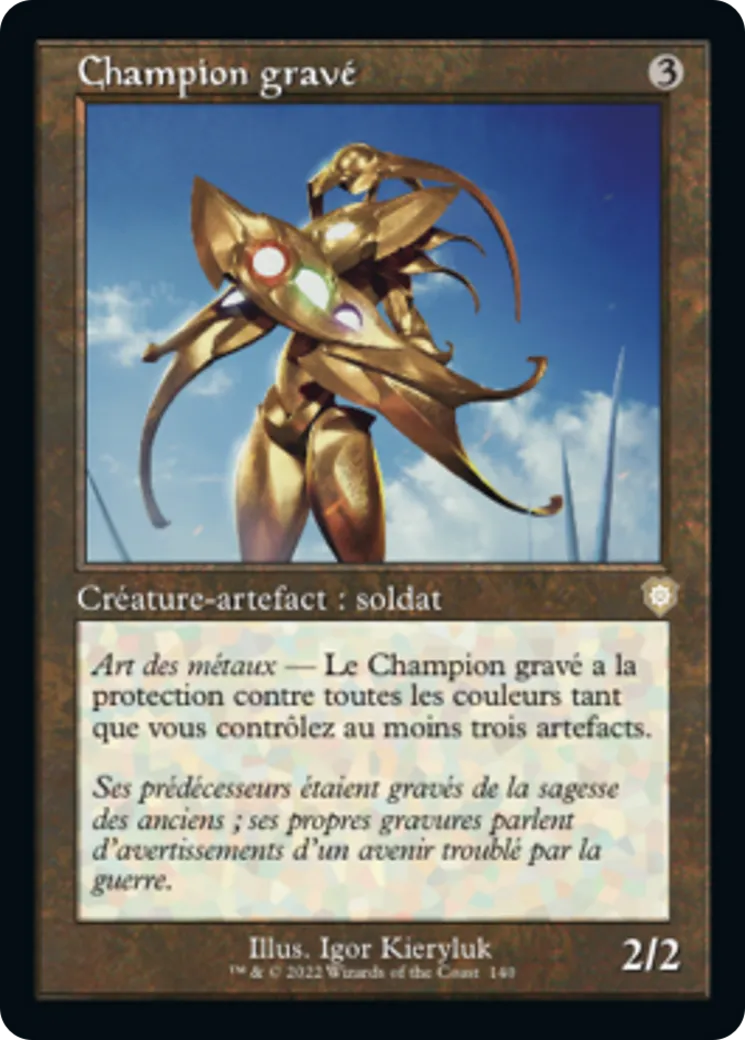 Champion gravé — The Brothers' War Commander — Magic: The Gathering