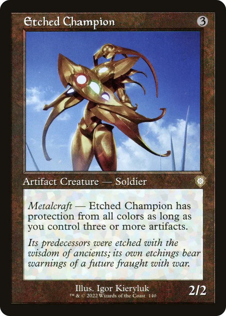 Etched Champion — The Brothers' War Commander — Magic: The Gathering
