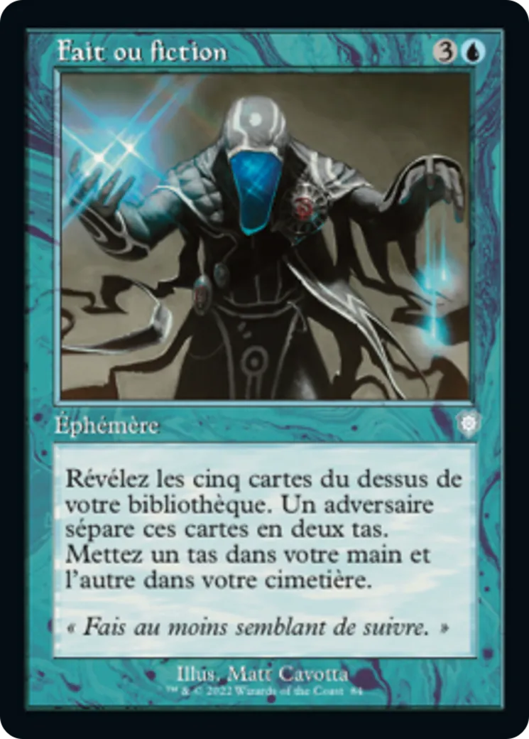 Fait ou fiction — The Brothers' War Commander — Magic: The Gathering