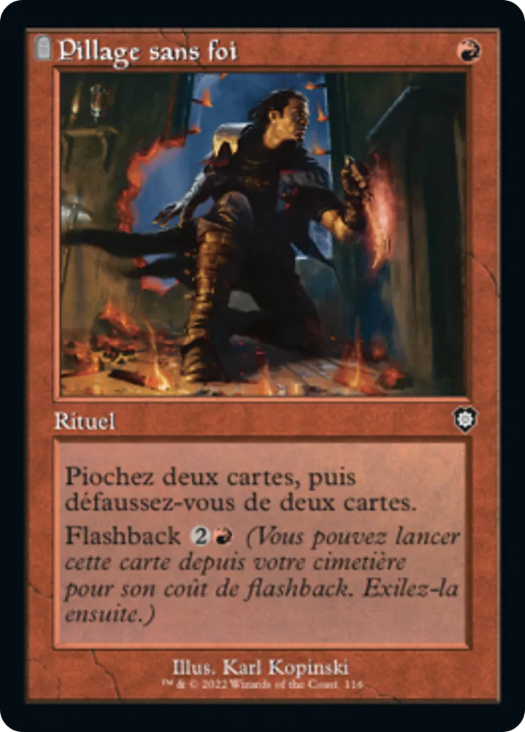 Pillage sans foi — The Brothers' War Commander — Magic: The Gathering