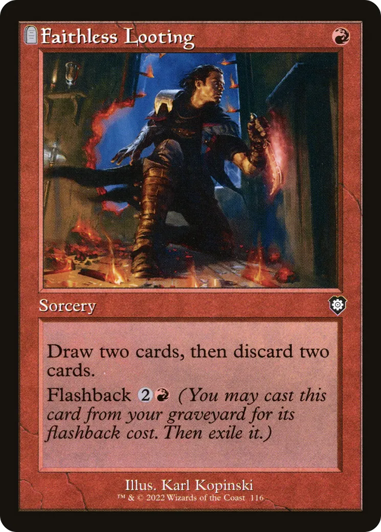 Faithless Looting — The Brothers' War Commander — Magic: The Gathering