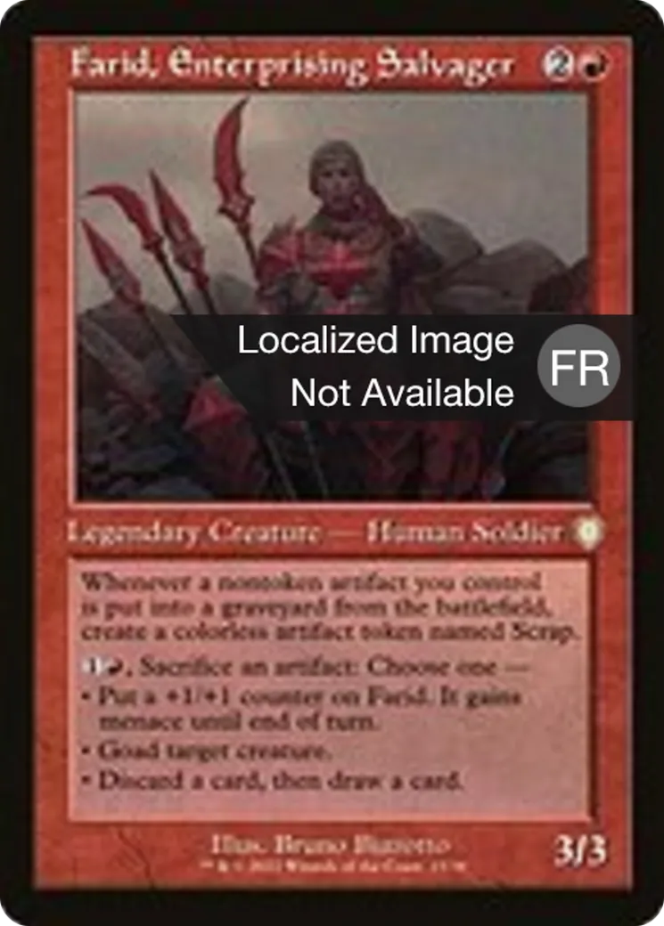 Farid, récupérateur entreprenant — The Brothers' War Commander — Magic: The Gathering