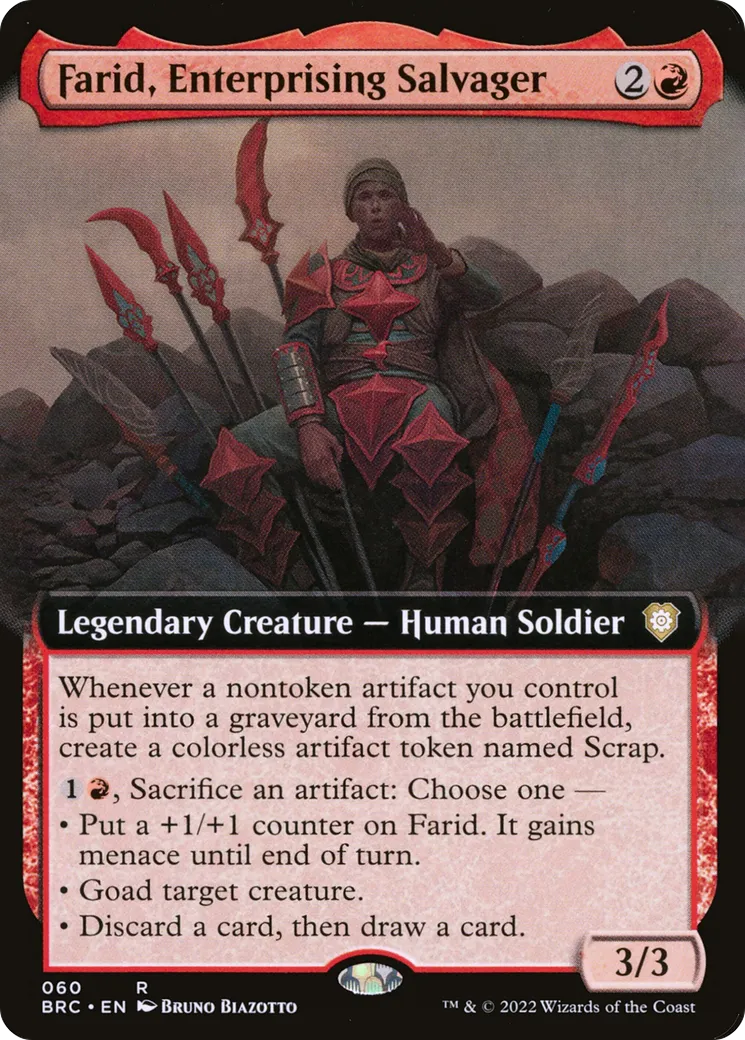 Farid, Enterprising Salvager — The Brothers' War Commander — Magic: The Gathering