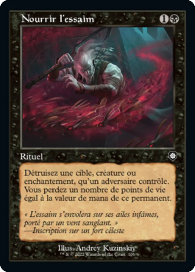 Nourrir l'essaim — The Brothers' War Commander — Magic: The Gathering