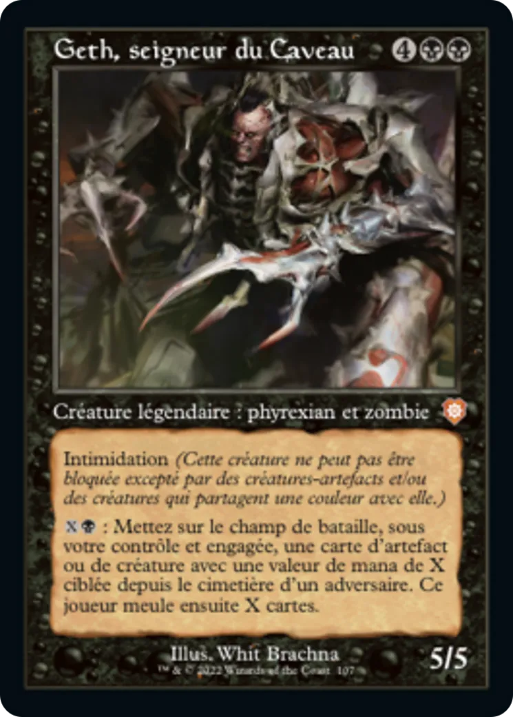 Geth, seigneur du Caveau — The Brothers' War Commander — Magic: The Gathering