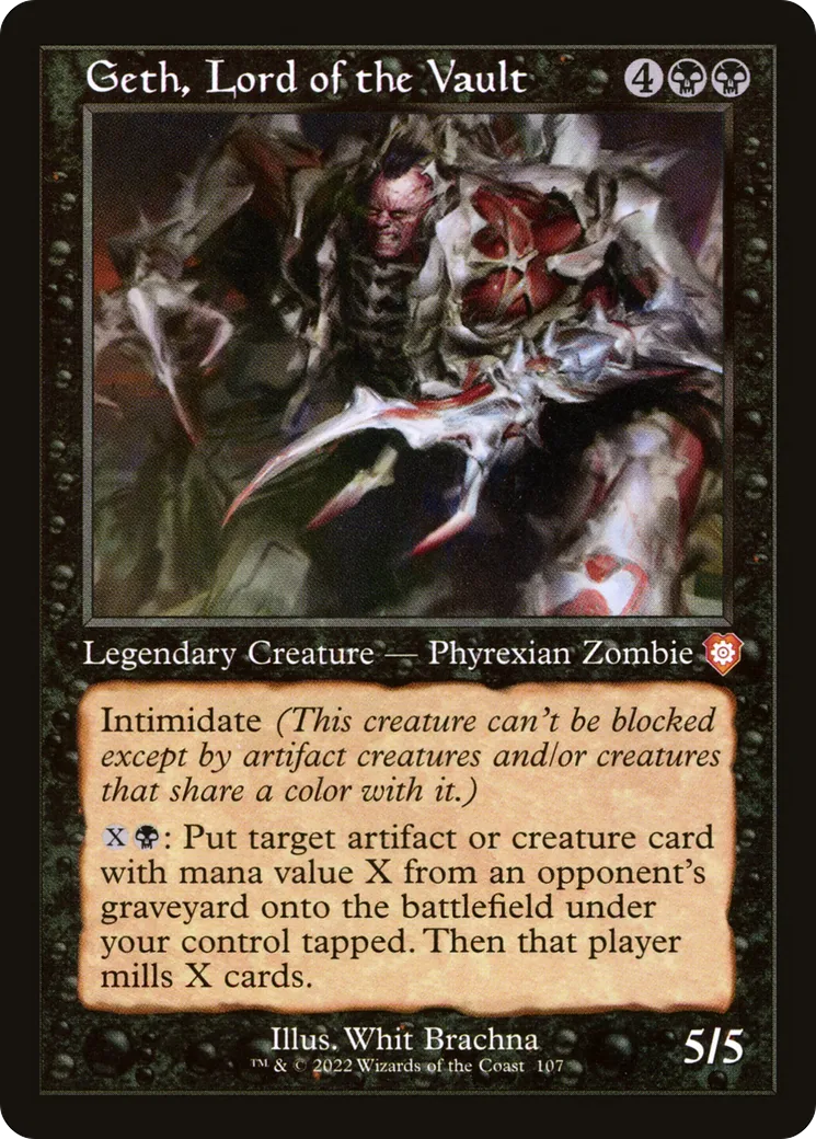 Geth, Lord of the Vault — The Brothers' War Commander — Magic: The Gathering