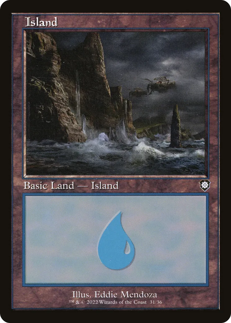 Island — The Brothers' War Commander — Magic: The Gathering
