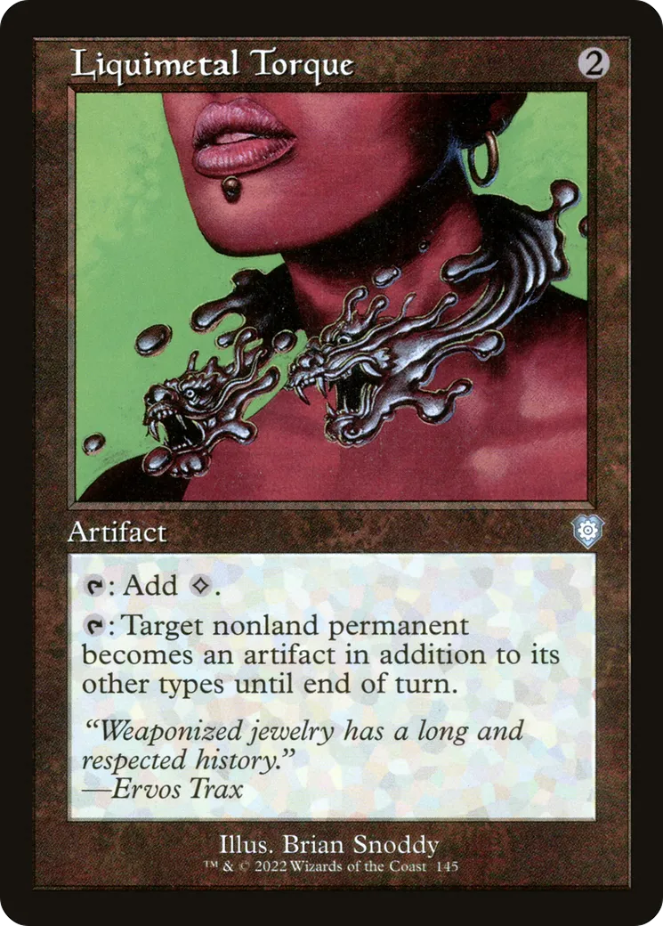 Liquimetal Torque — The Brothers' War Commander — Magic: The Gathering