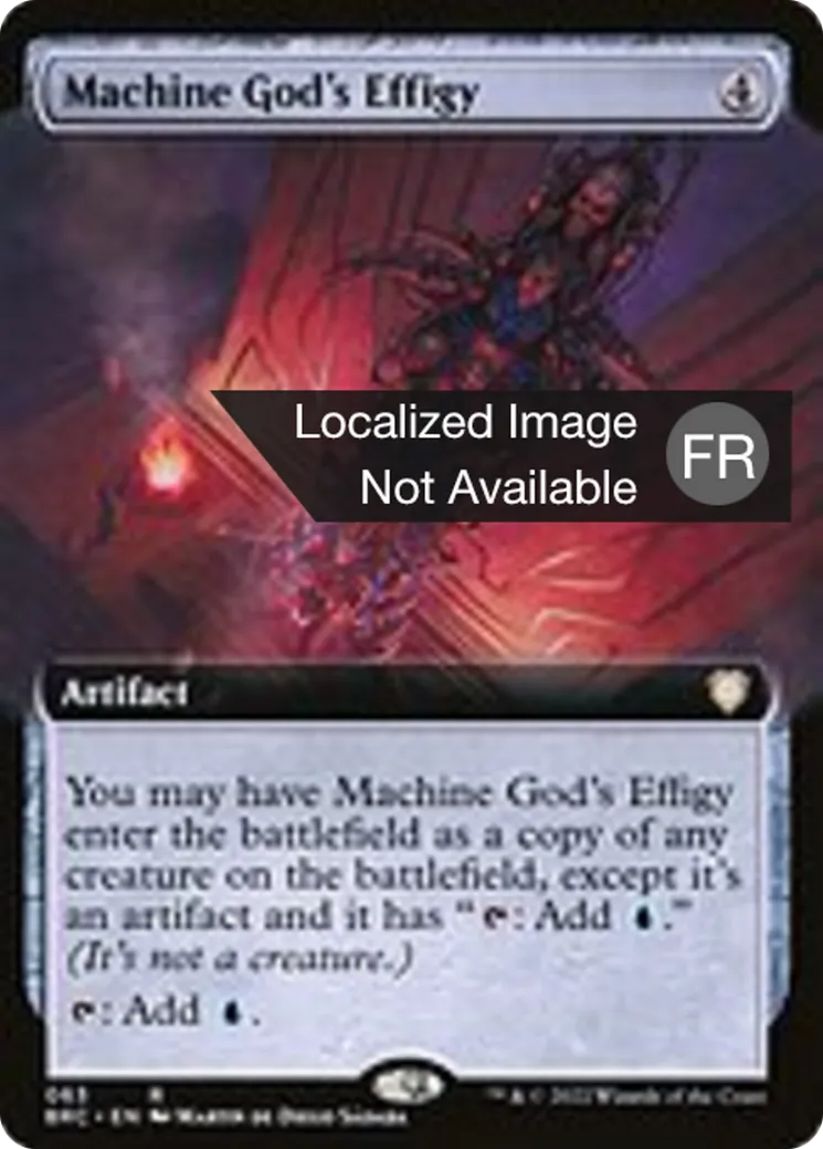 Effigie du Dieu-machine — The Brothers' War Commander — Magic: The Gathering