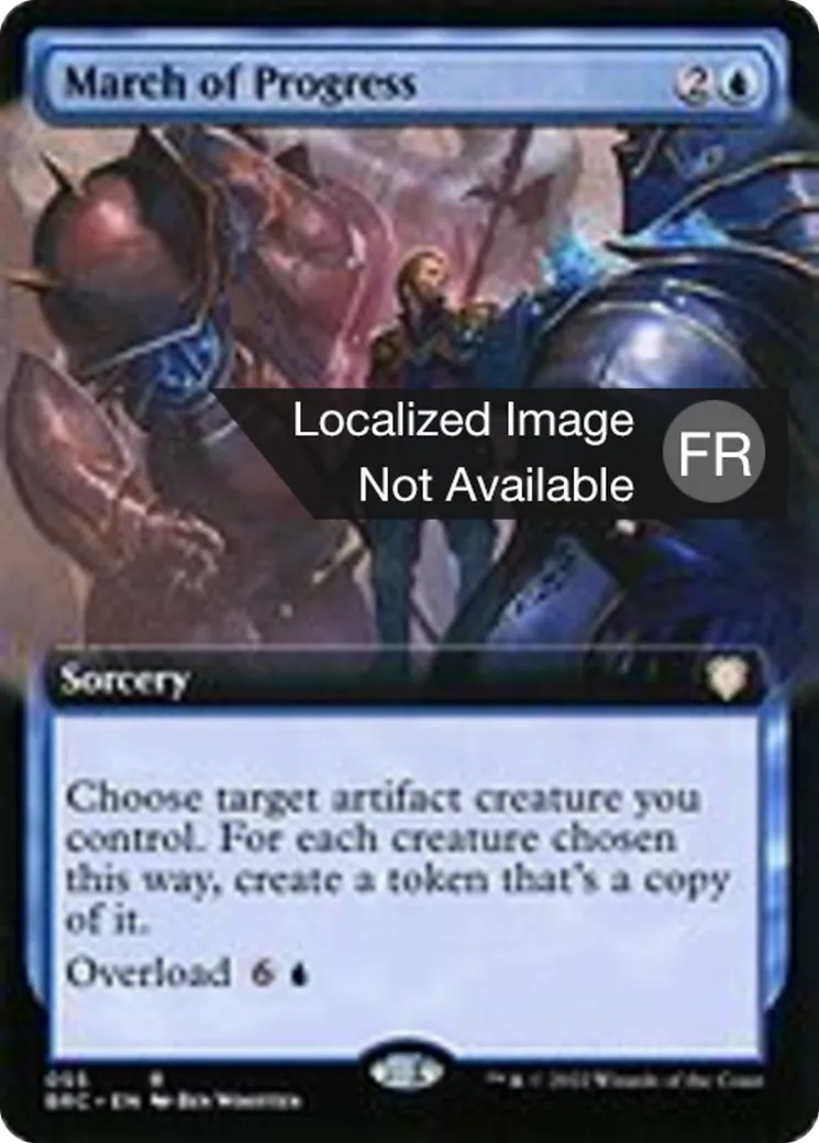 Marche du progrès — The Brothers' War Commander — Magic: The Gathering
