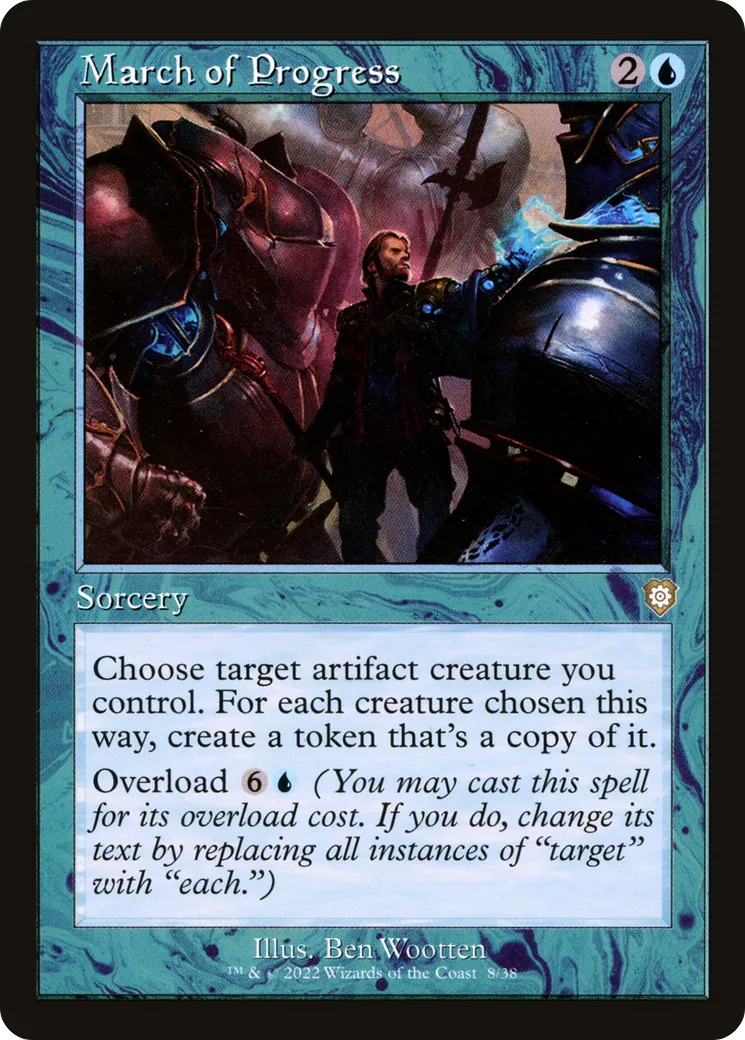 March of Progress — The Brothers' War Commander — Magic: The Gathering