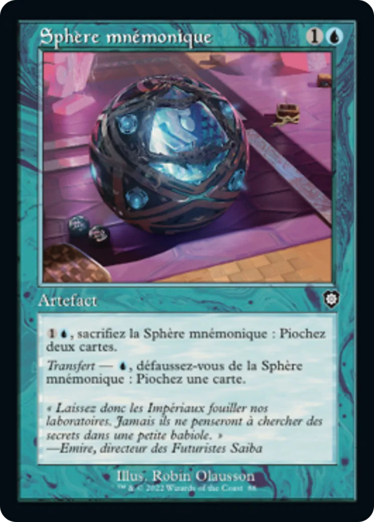 Sphère mnémonique — The Brothers' War Commander — Magic: The Gathering