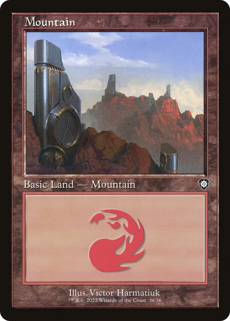 Mountain — The Brothers' War Commander — Magic: The Gathering