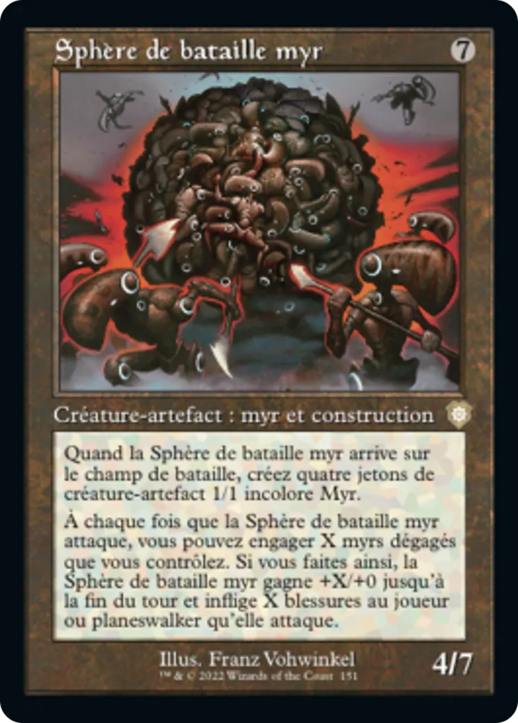 Sphère de bataille myr — The Brothers' War Commander — Magic: The Gathering