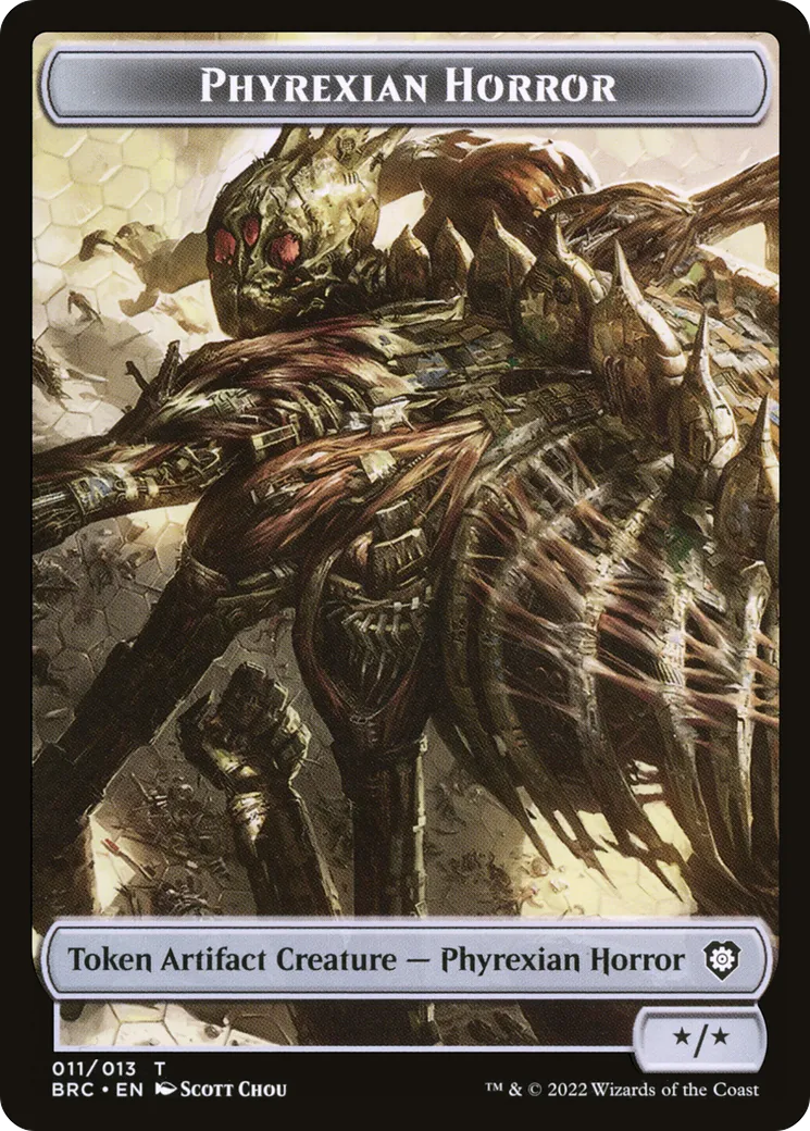 Phyrexian Horror — The Brothers' War Commander — Magic: The Gathering