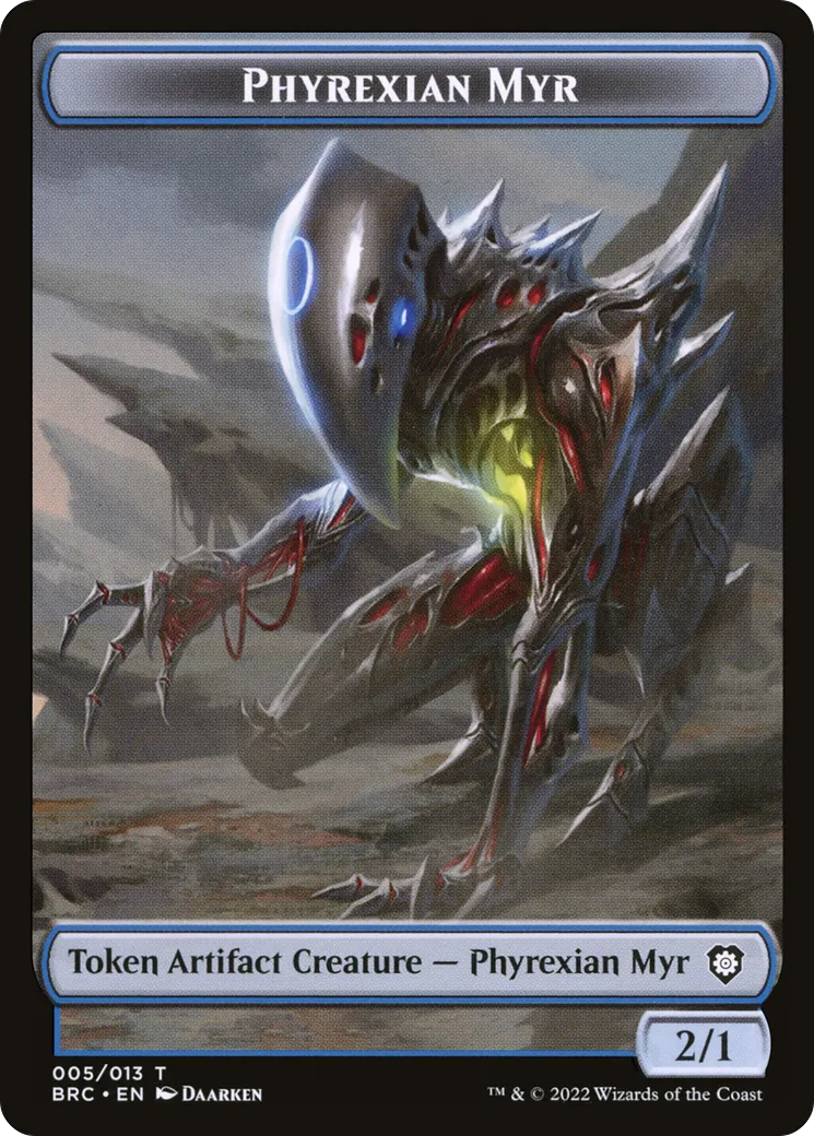Phyrexian Myr — The Brothers' War Commander — Magic: The Gathering