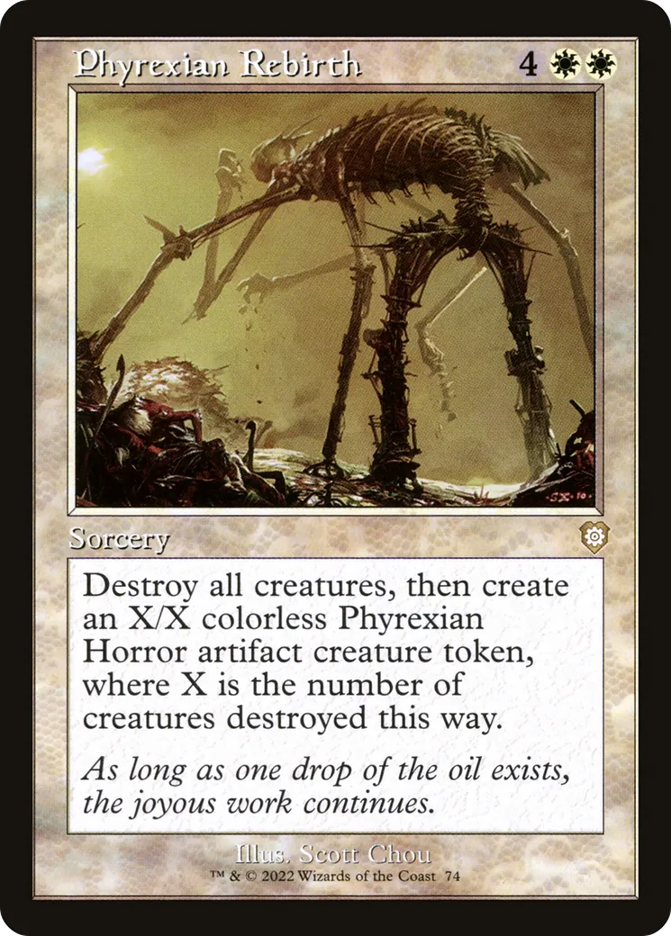 Renaissance phyrexiane — The Brothers' War Commander — Magic: The Gathering
