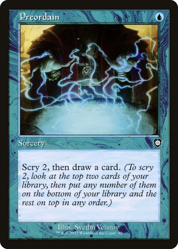 Preordain — The Brothers' War Commander — Magic: The Gathering