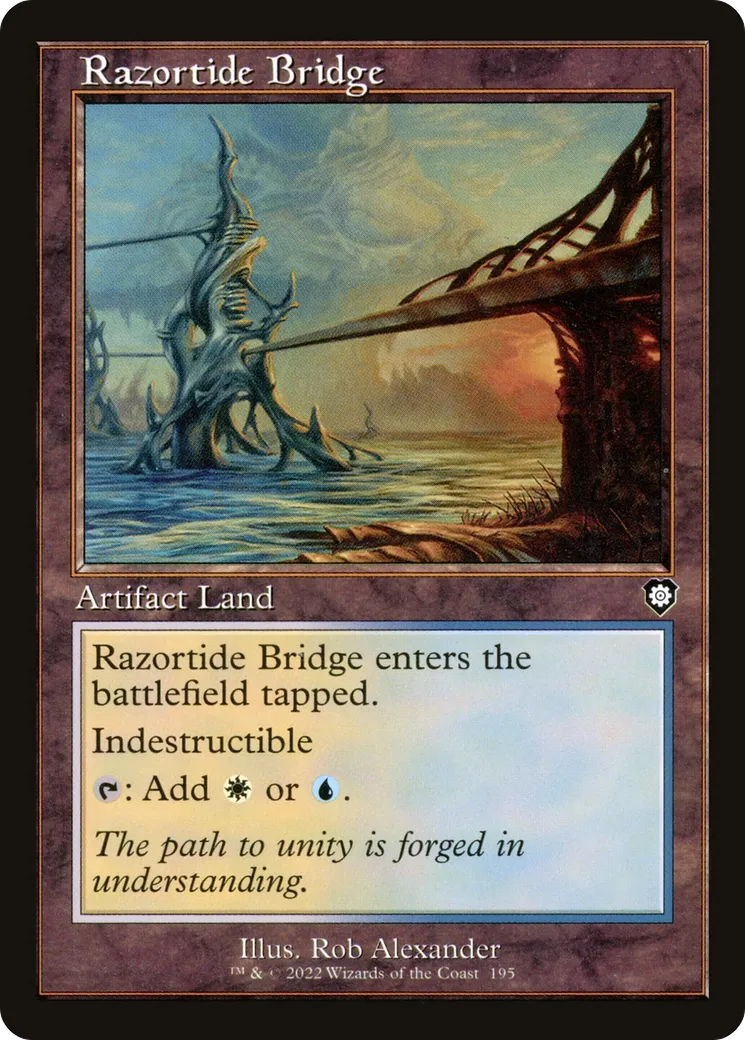 Razortide Bridge — The Brothers' War Commander — Magic: The Gathering