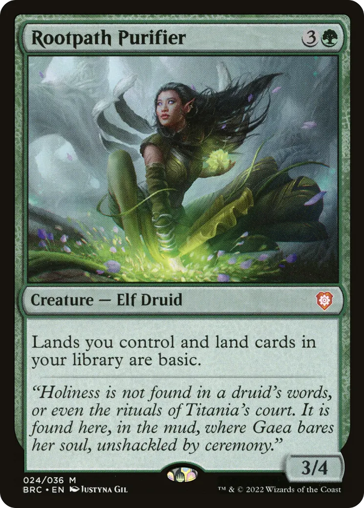 Purificatrice de la Voie des racines — The Brothers' War Commander — Magic: The Gathering